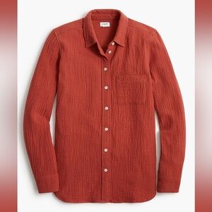 J. Crew Factory Gauze Button Down Shirt